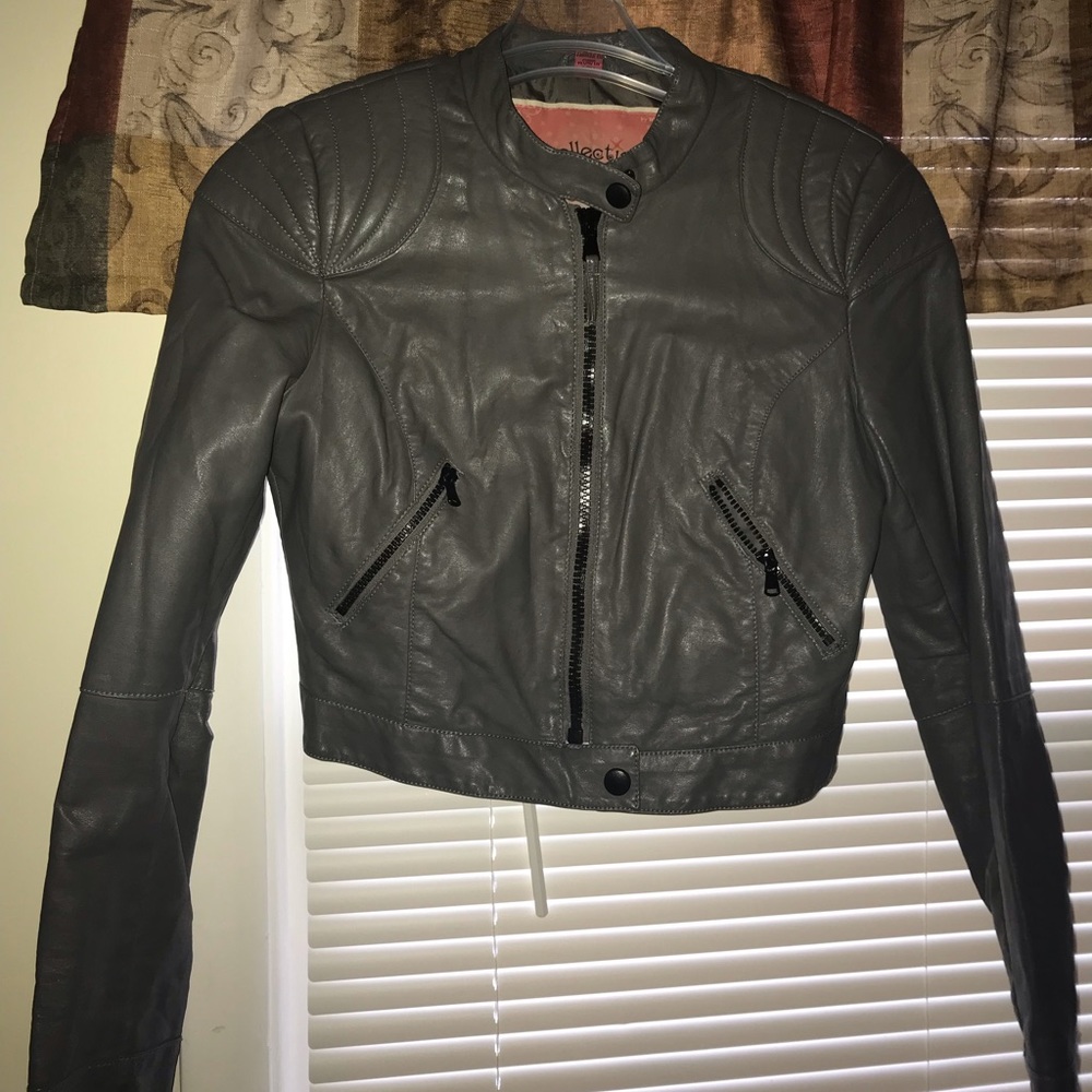 Cropped Moto Jacket.